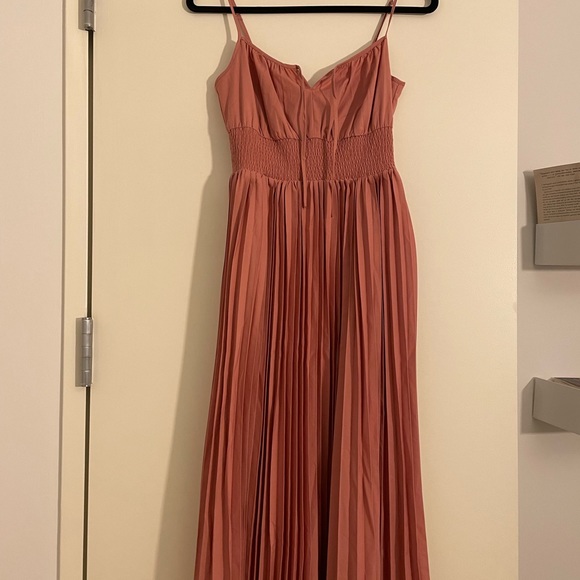 Jcrew pink pleated dress NWT - Picture 2 of 2